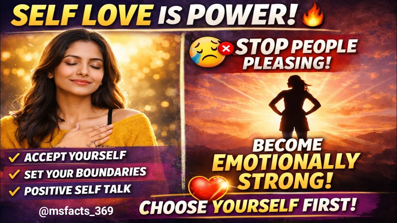 Self Love Is Not Selfish | Emotional Independence Ka Secret 🔥