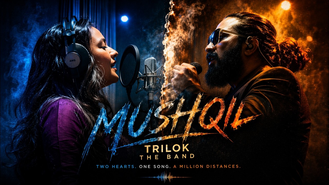 Mushqil (Lyrical Video): Amrit-Ishita | Trilok The Band |