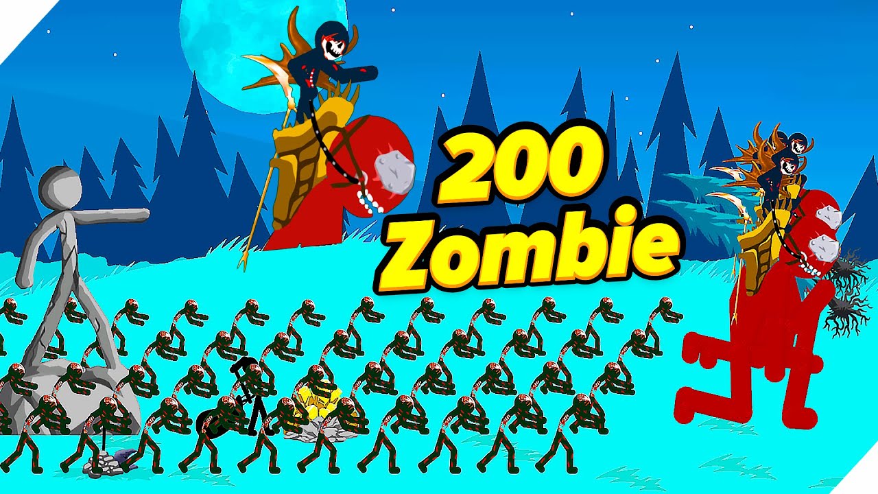 КУПИЛ 200 ЗОМБИ И ОПРАВИЛ ИХ НА ВРАЖЕСКИХ ЗОМБИ! - Stick war legacy update