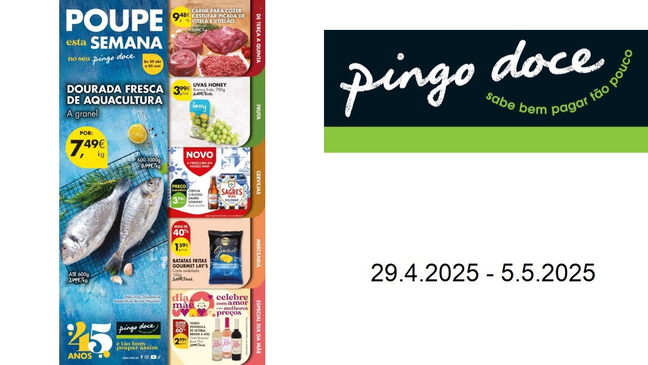 Folheto Pingo Doce - Poupe Esta Semana - de 29 de Abril a 5 de Maio 2025