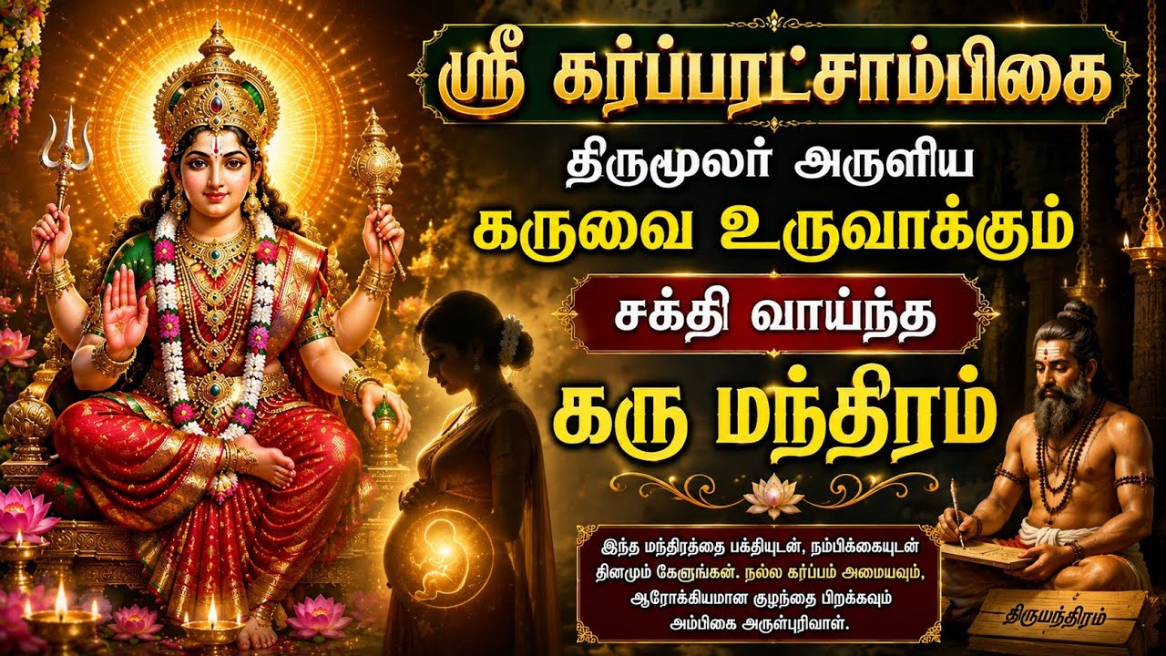 கர்ப்பரட்சாம்பிகை அம்மன் பாடல் | கரு உருவாக | சுகப் பிரசவம் ஆக | Pregnancy song @தெய்வதரிசனம்-207 