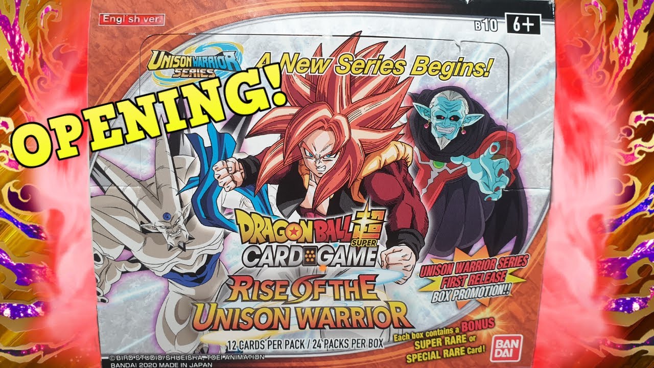 BOOSTER BOX OPENING! Rise of the Unison Warrior (Dragon Ball Super Card Game)