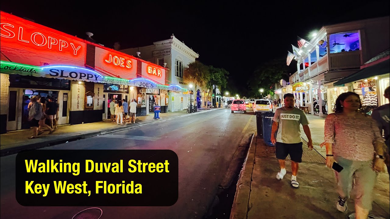 Walking Key West Florida, Duval St