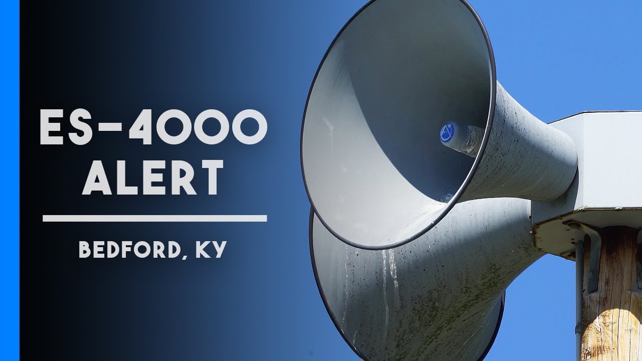 Loudoun ES-4000 | Alert | Bedford, KY (Trimble Co.Tornado Siren Test)