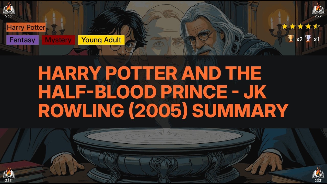 Harry Potter and the Half-Blood Prince - JK Rowling (2005) Summary (Harry Potter - 6) - 4.58 ⭐️