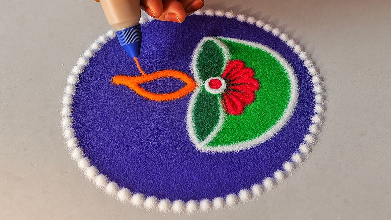 Diya Rangoli Designs for Dhanteras i / Diwali 🪔| Lakshmi Pujan Rangoli Designs