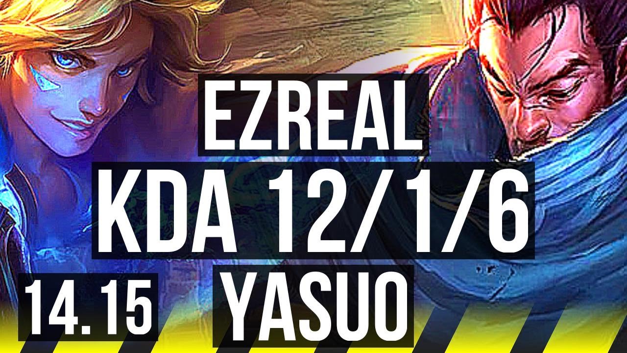 EZREAL & Janna vs YASUO & Ivern (ADC) | 12/1/6, Legendary, Rank 11 Ez | NA Challenger | 14.15