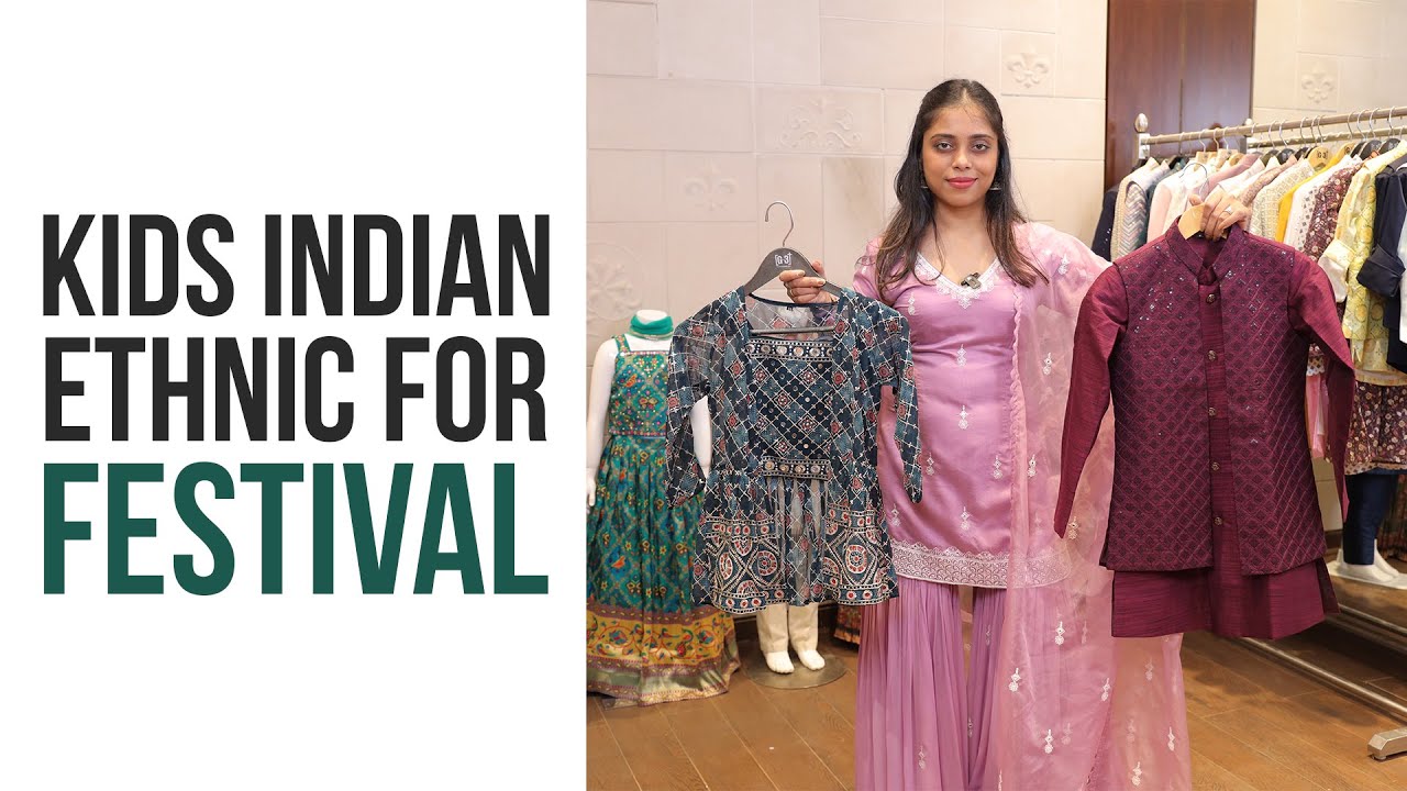 Festive Indian Clothing for Kids wear 2023 - Girls wear & boys wear