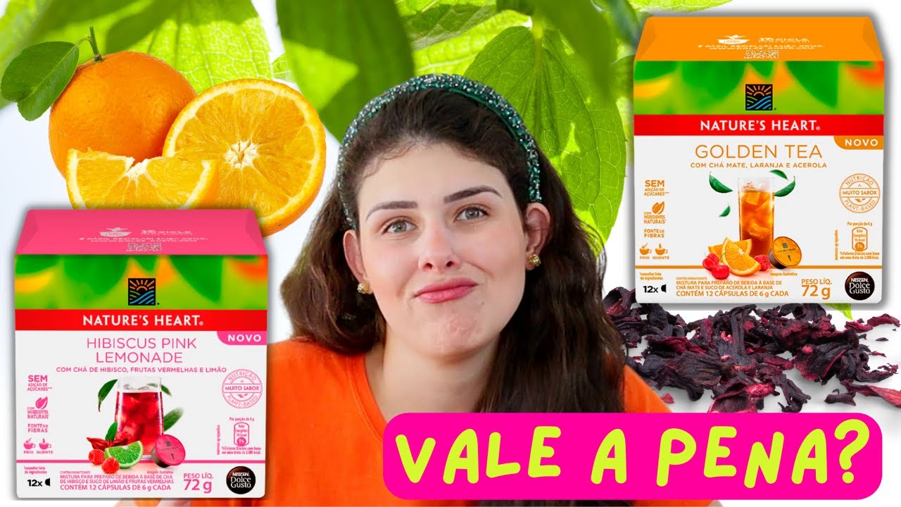 HIBISCUS PINK LEMONADE VS. GOLDEN TEA| LANÇAMENTOS DOLCE GUSTO BY NATURE´S HEART