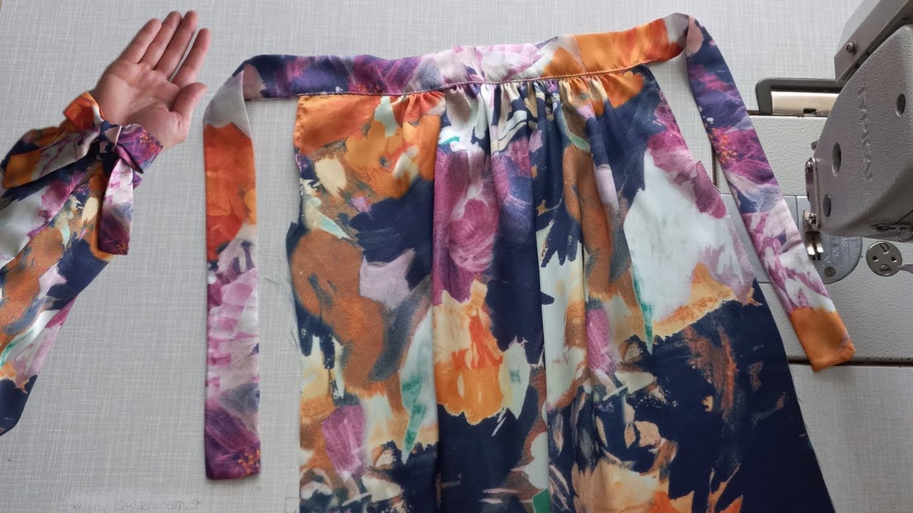 How To Sew Tied Cuff Ruffle Sleeve ✂️ Women's Sleeve sewing technique tutorial 👗