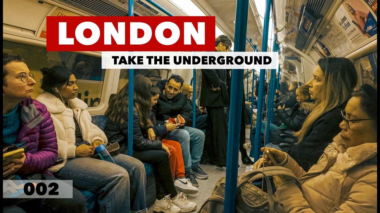 LONDON, UK 🇬🇧  | Take the London Underground to London Eye | 4K Walking Tour 002