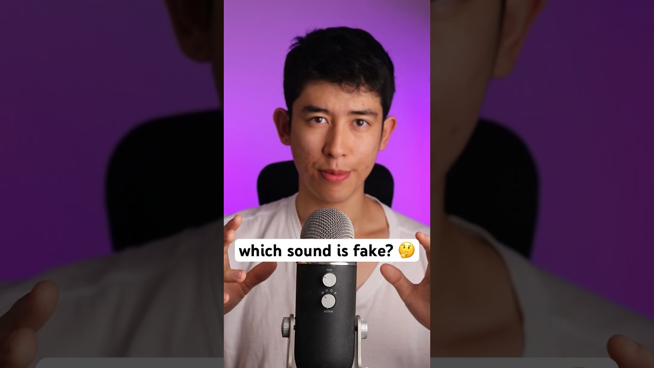 which sound is fake? 🤔 #asmr