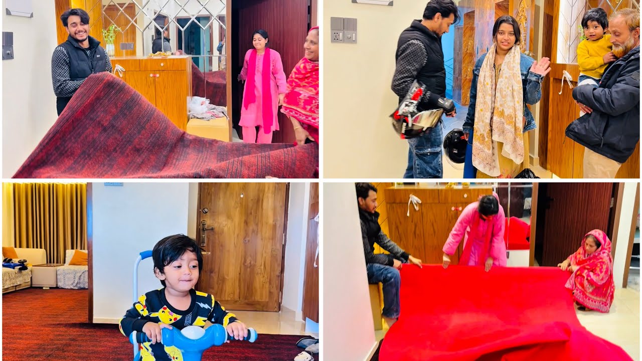বাসাটা নতুন ভাবে সাজালাম সবাই আজ অনেক কষ্ট করছে l 