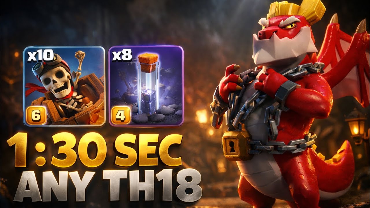 New TH18 Dragon Rider Totem Strategy DESTROYING Bases 😱 