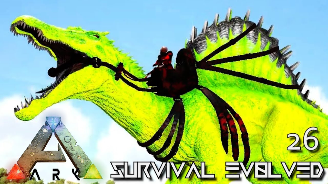 ARK: SURVIVAL EVOLVED - PRIMAL SPINOSAURUS !!! | PUGNACIA DINOS EBENUS ASTRUM E26