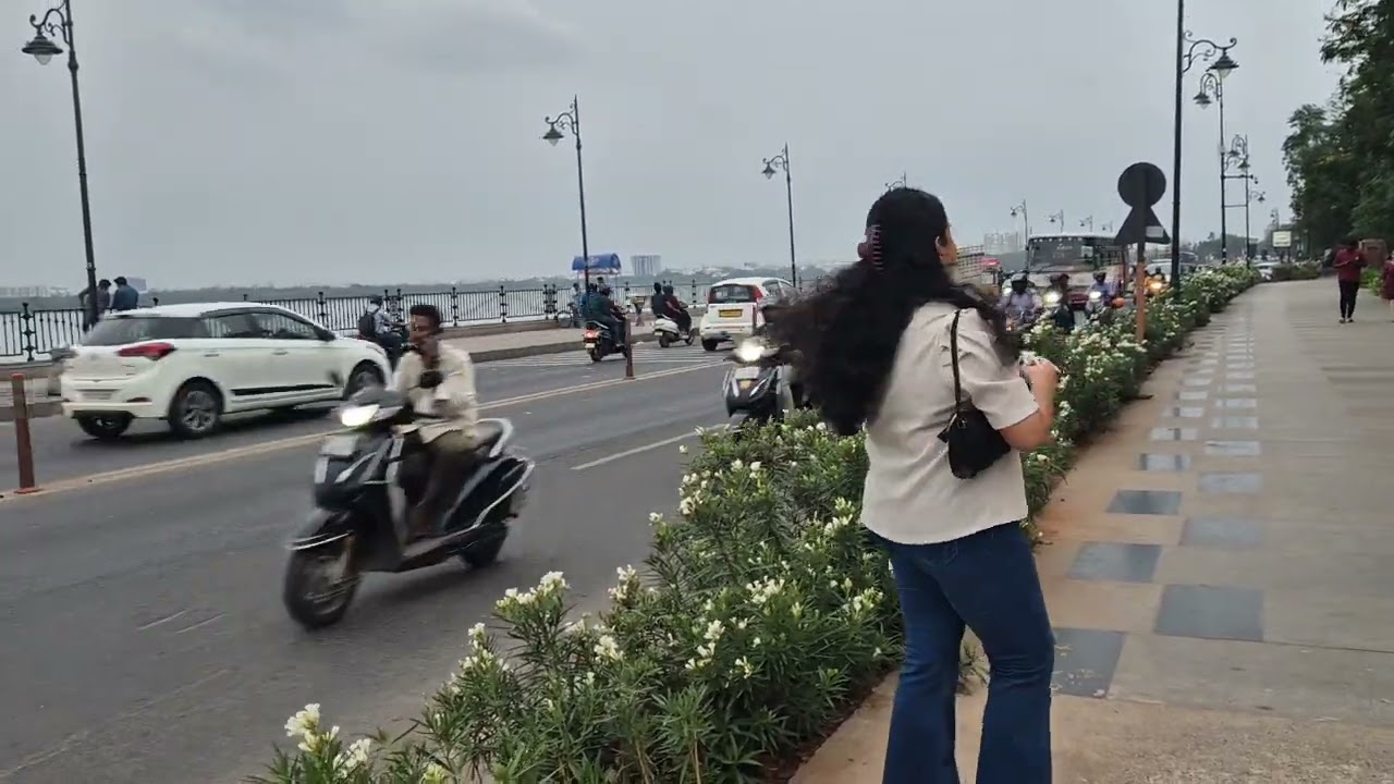 A beautiful park#hussen sagar#hyderabad#travel#vlog