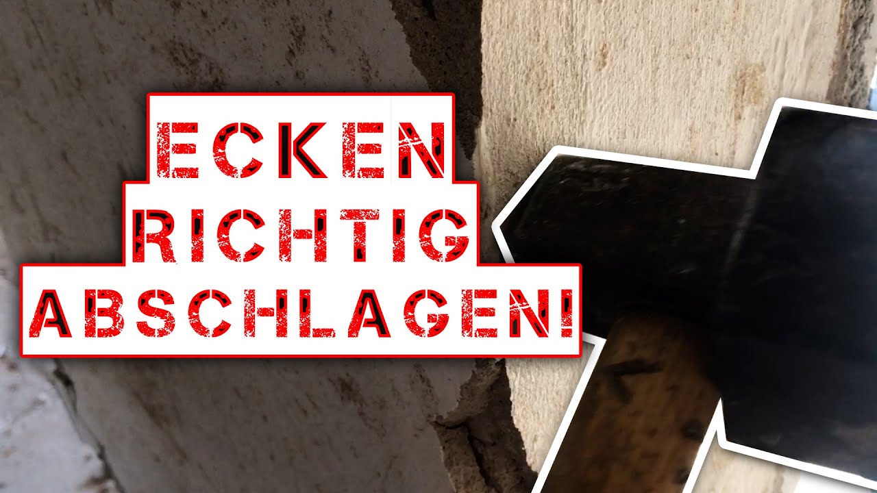 BETONKUNST HEINRICH - Ecken RICHTIG ABSCHLAGEN! Mit Hammer!