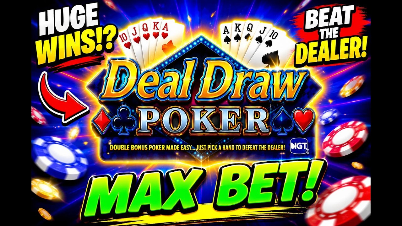 🔥 Deal Draw Poker Is INSANE! Crazy Surprises and Fast Paced Action! 🔥Double Double Bonus Poker!