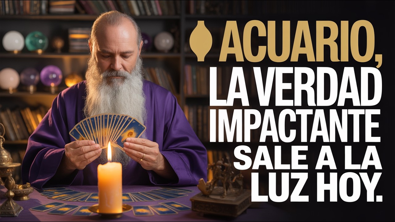 ACUARIO ♒ ¡NO ES LO QUE CREÍAS! 😨 La verdad que duele se revela hoy 🕯️