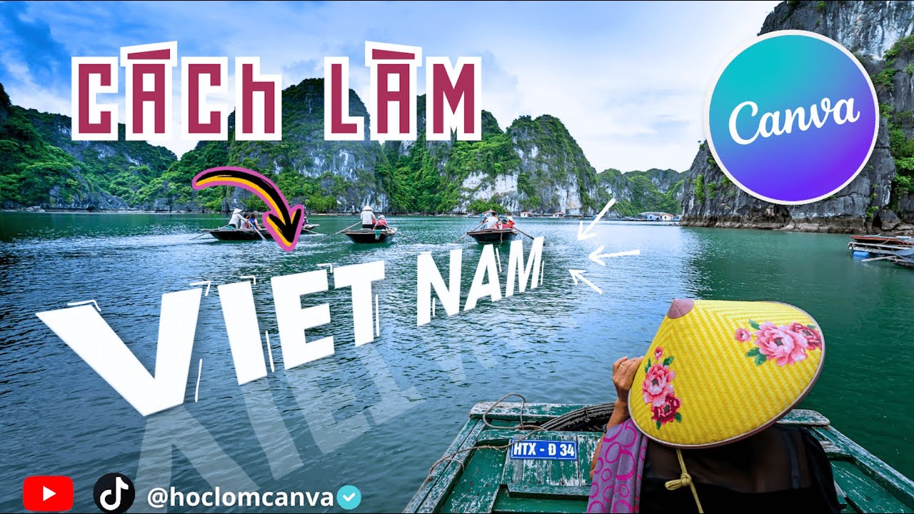 Tự Làm Chữ Nghiêng Nghệ Thuật Bằng Canva | Hoclomcanva | Text Effect Canva | Hiệu ứng chữ Canva
