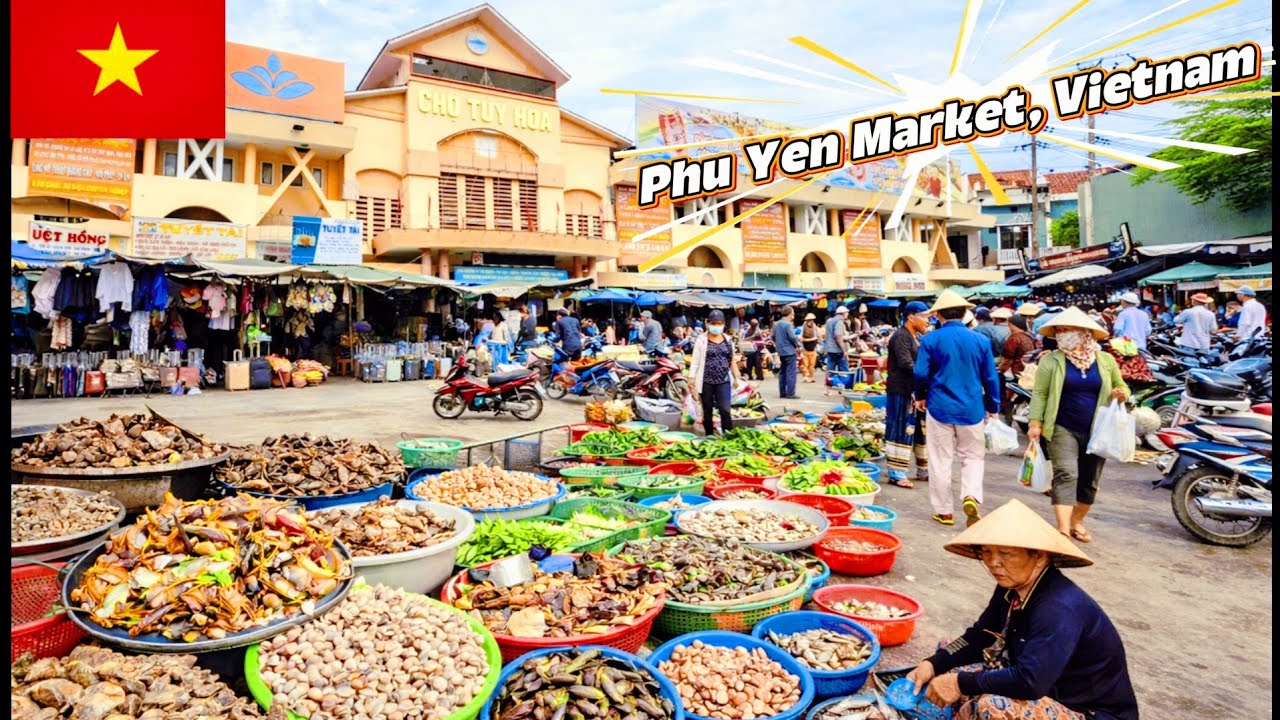 Vietnam Local Market Tour 🇻🇳 | Exploring Tuy Hoa City Market, Phu Yen Daily Life