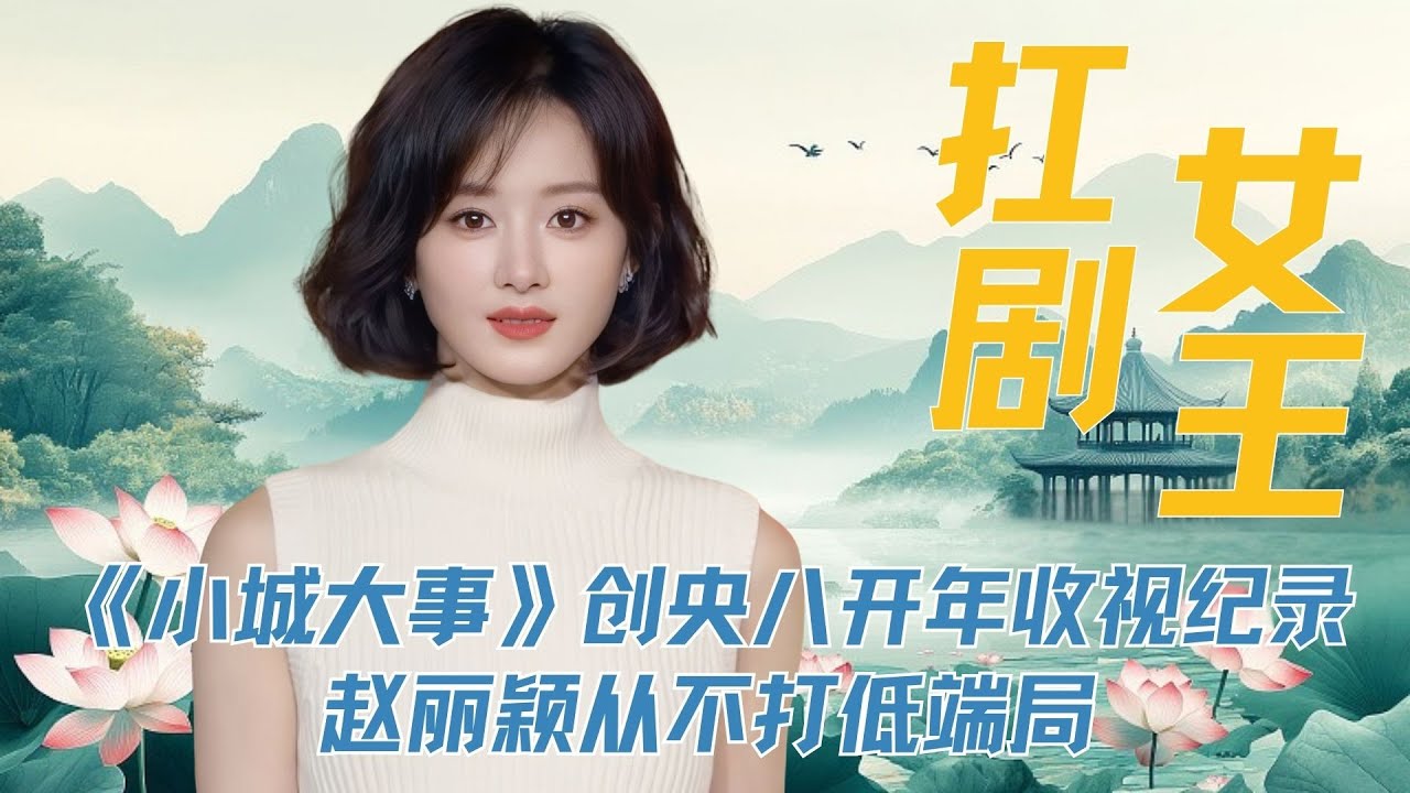 年纪大？台词差？《小城大事》创央八开年收视纪录，赵丽颖从不打低端局#小城大事 #赵丽颖