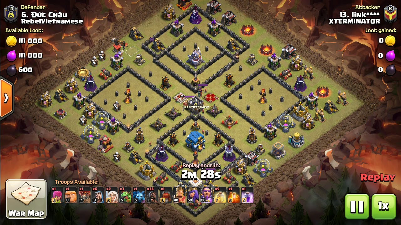 TH 11 Hog Attack TH12 Square Base