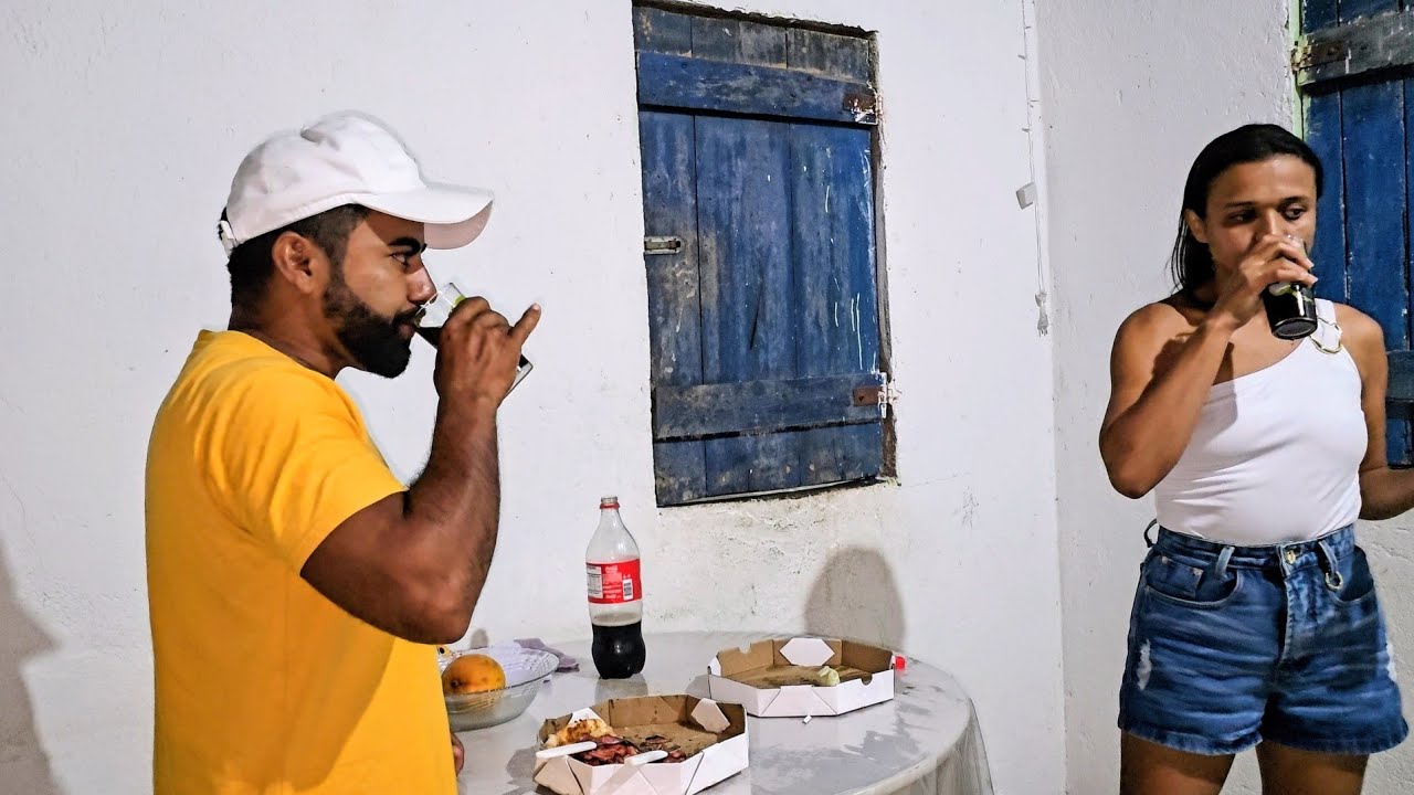 Agora de noite aqui em casa foi muito bom o que fizemos 
