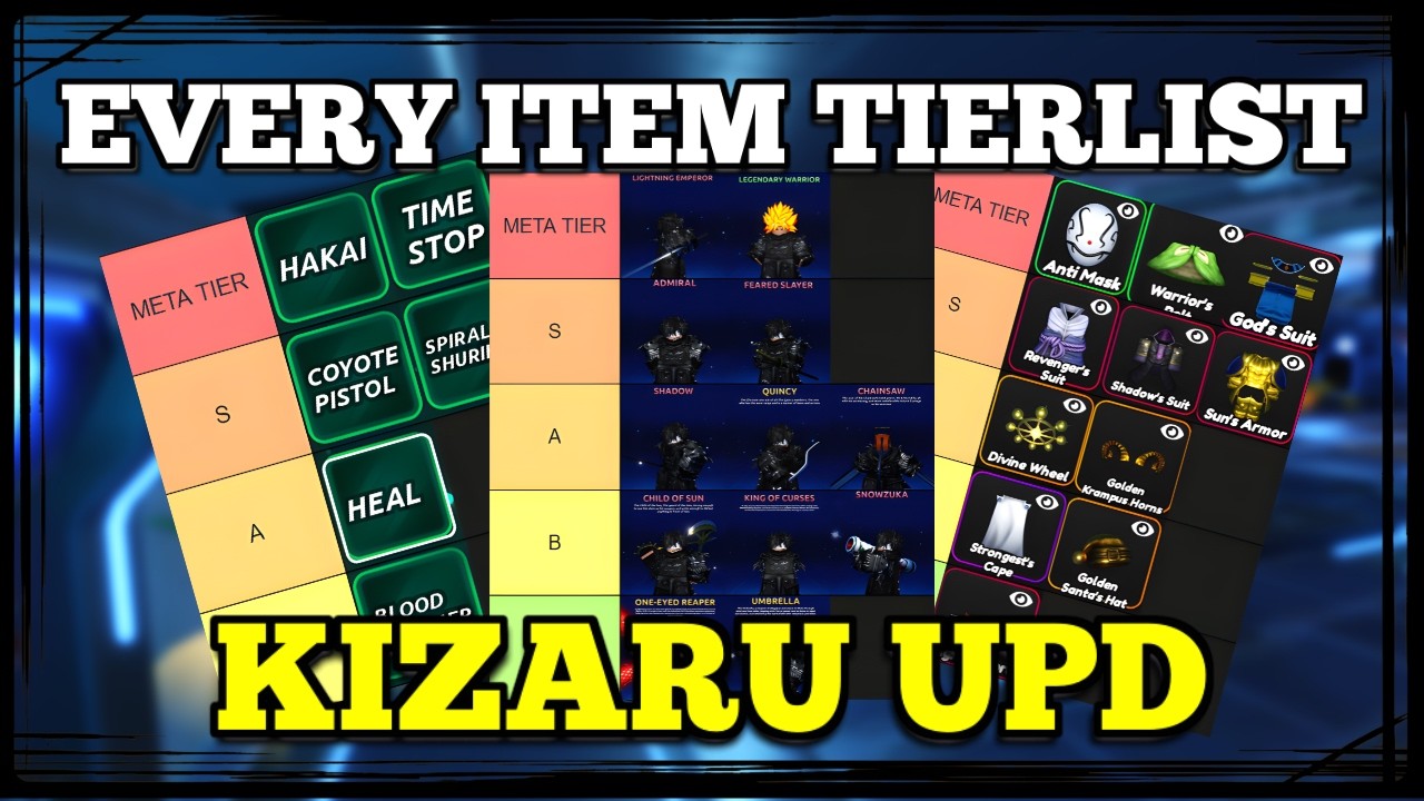 [Kizaru UPD] Anime Final Quest EVERYTHING Tier List! (Weapon/Gear/Cosmetic/Trait/Passive/Awakening)