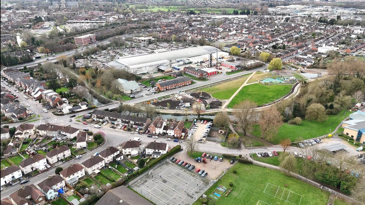 10.03.2026 🇬🇧SALISBURY - 5 Rivers ,New Playgrounds and Surrounding area. DRONE FOOTAGE 4K 60FPS 