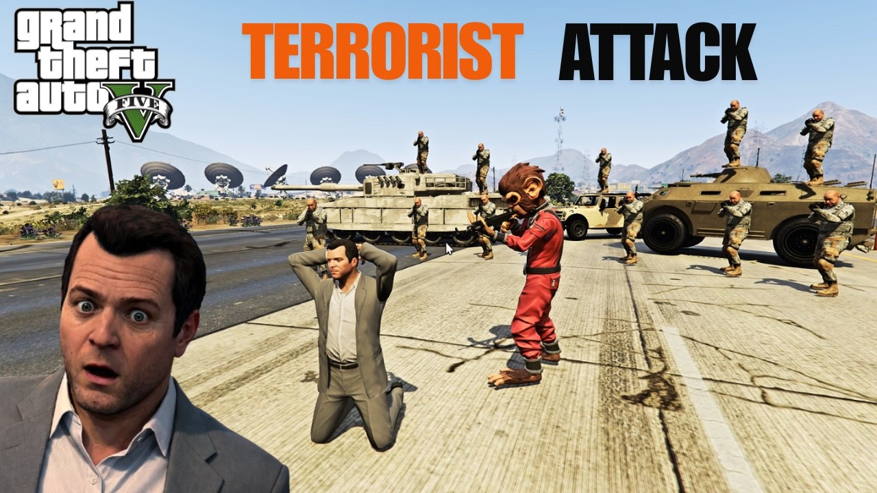 Terrorist attack in Las Antos !!  Bigest fight with terrorists