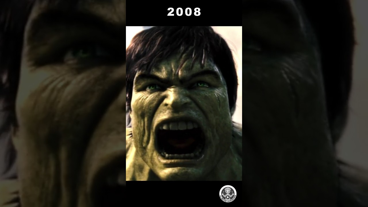 Evolution of Hulk roar 1977-2025 #movies #hulk #hulkevolution