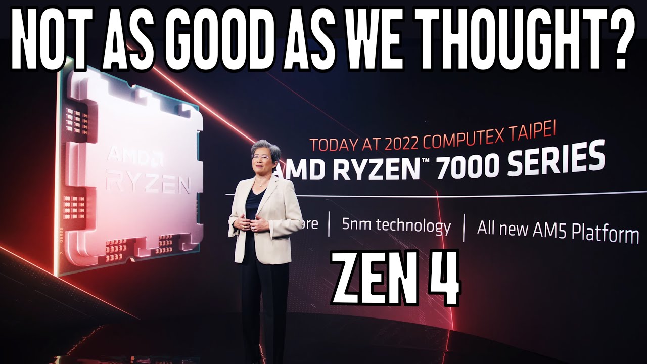 AMD Zen 4 Ryzen 7000 Appears to Be Quite Disappointing - Is It Too Slow?