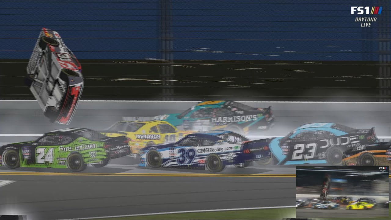 2022 NASCAR Xfinity - Myatt Snider flip @ Daytona || NR2003 Reenactment