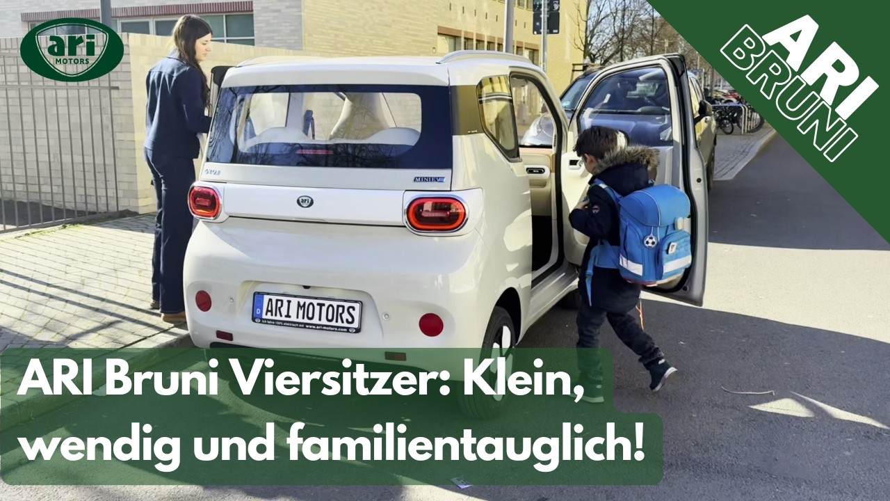Ari Bruni Elektroauto &ndash; Der kompakte Viersitzer Elektro-Kleinwagen im ausf&uuml;hrlichen Test! 🚗⚡