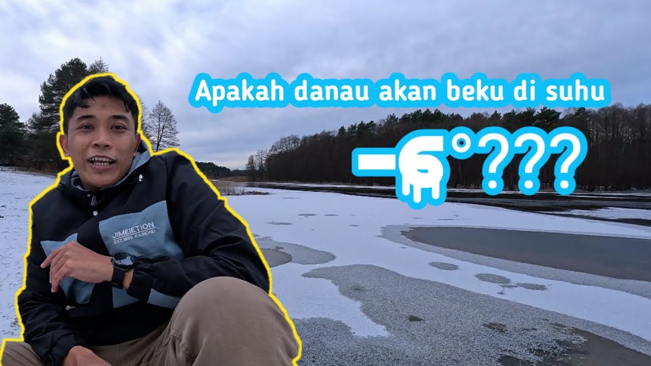 Ternyata danau di Polandia kalau musim dingin...
