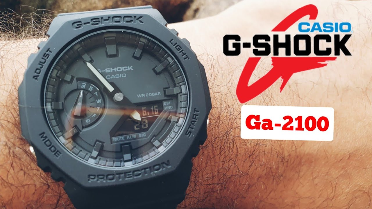 RELÓGIO CASIO G SHOCK GA- 2100, UM ESPETÁCULO DE RESISTÊNCIA.