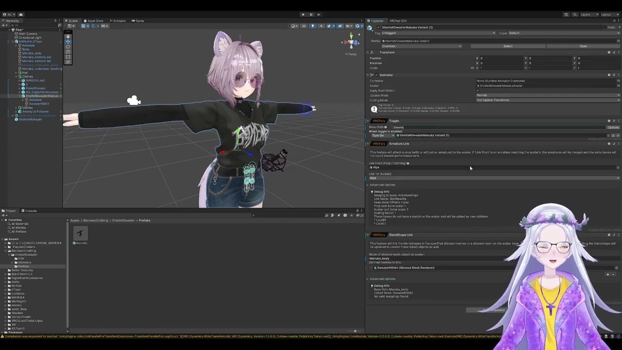 How to add clothes to your avatar using VRCFury (Quick)
