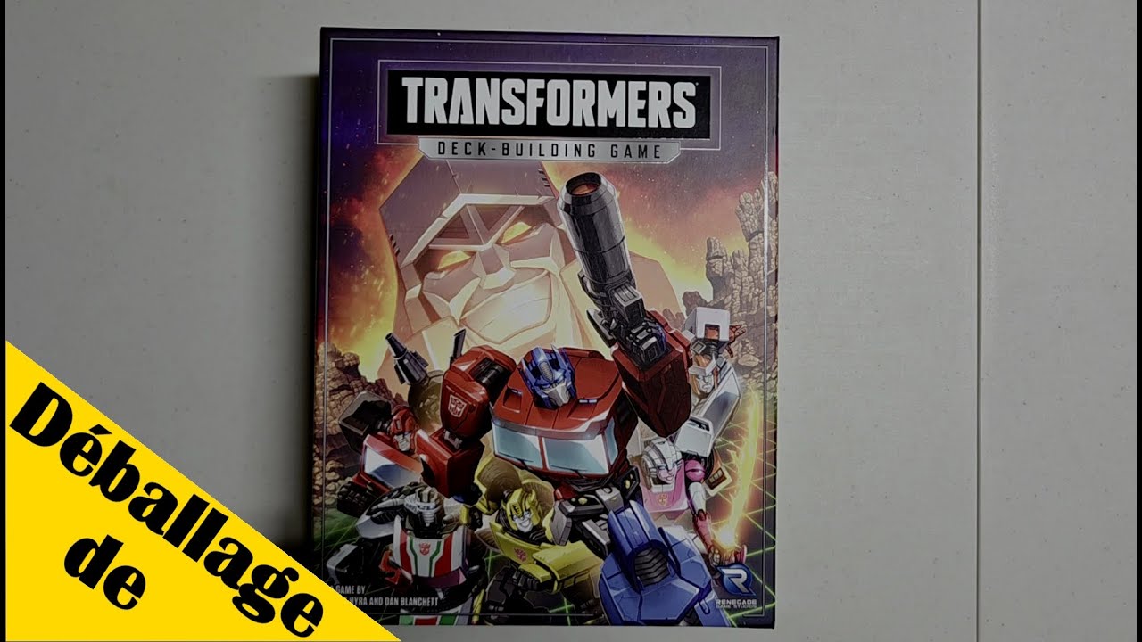Déballage de Transformers Deck-Building Game