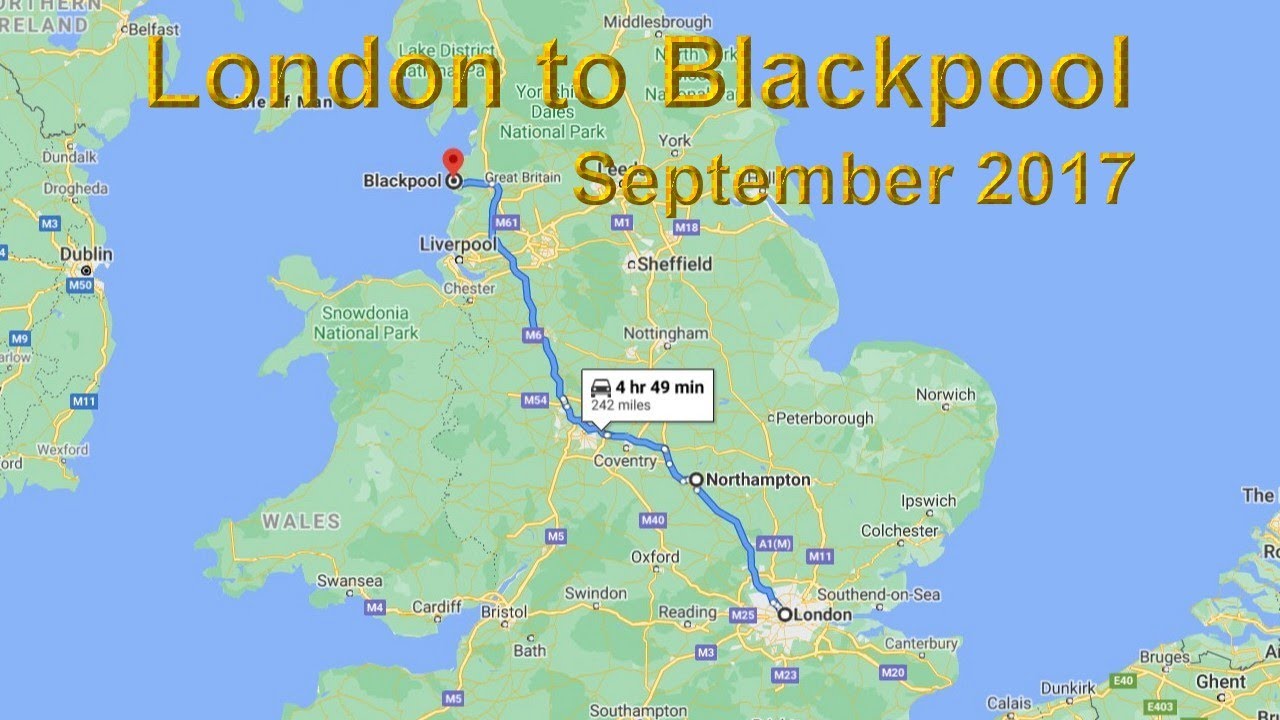 London to Blackpool - September 2017