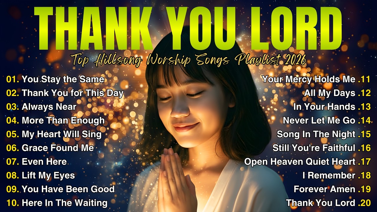 THANK YOU LORD - Top Hillsong Worship Songs Playlist 2026 - Morning Prayer And Praise Worship