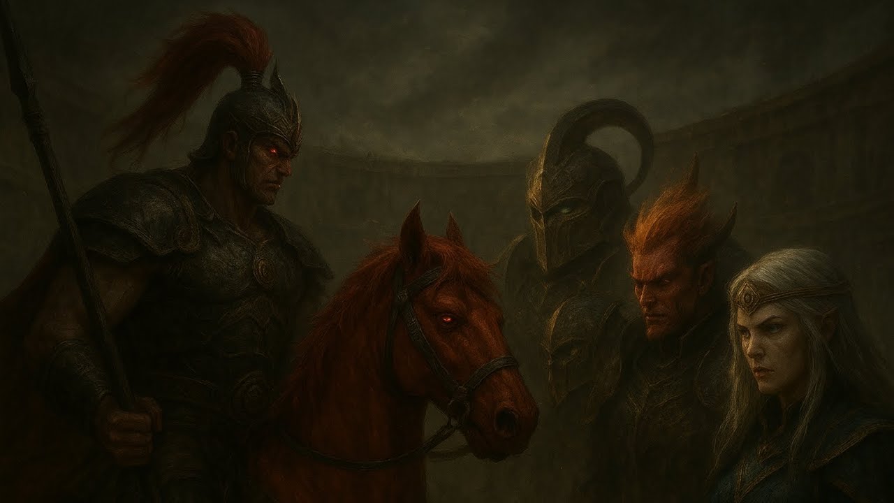 Epic hero war - Lu Bu (80) vs Huitz, Lucifer,Horus (80) Best thriller PvP 