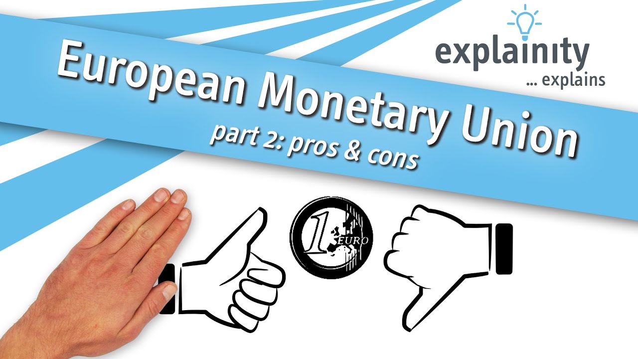 European Monetary Union explained - part 2: pros & cons  (explainity&reg; explainer video)