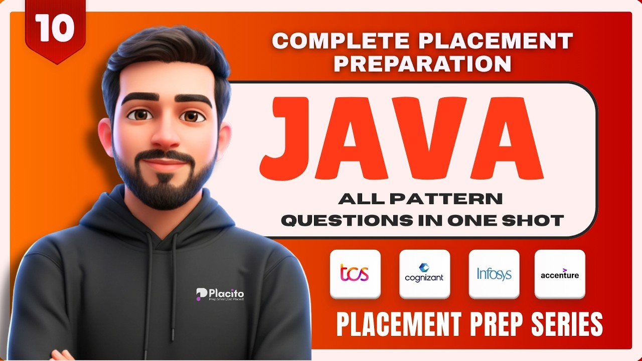 Java All Pattern Programs Explained in One Shot | Part 10