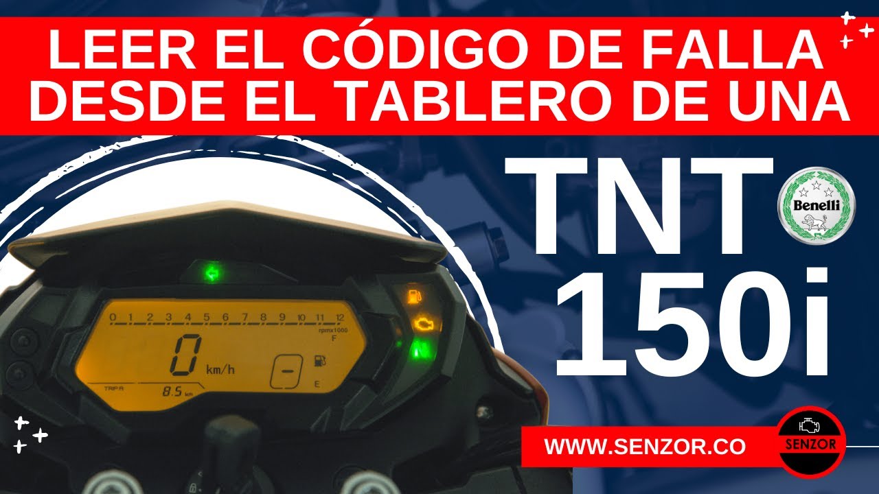 LEER EL CÓDIGO DE #FALLA DESDE EL TABLERO DE UNA #BENELLI #TNT150i #obd2 y REINICIO DE COMPUTADORA 🔥