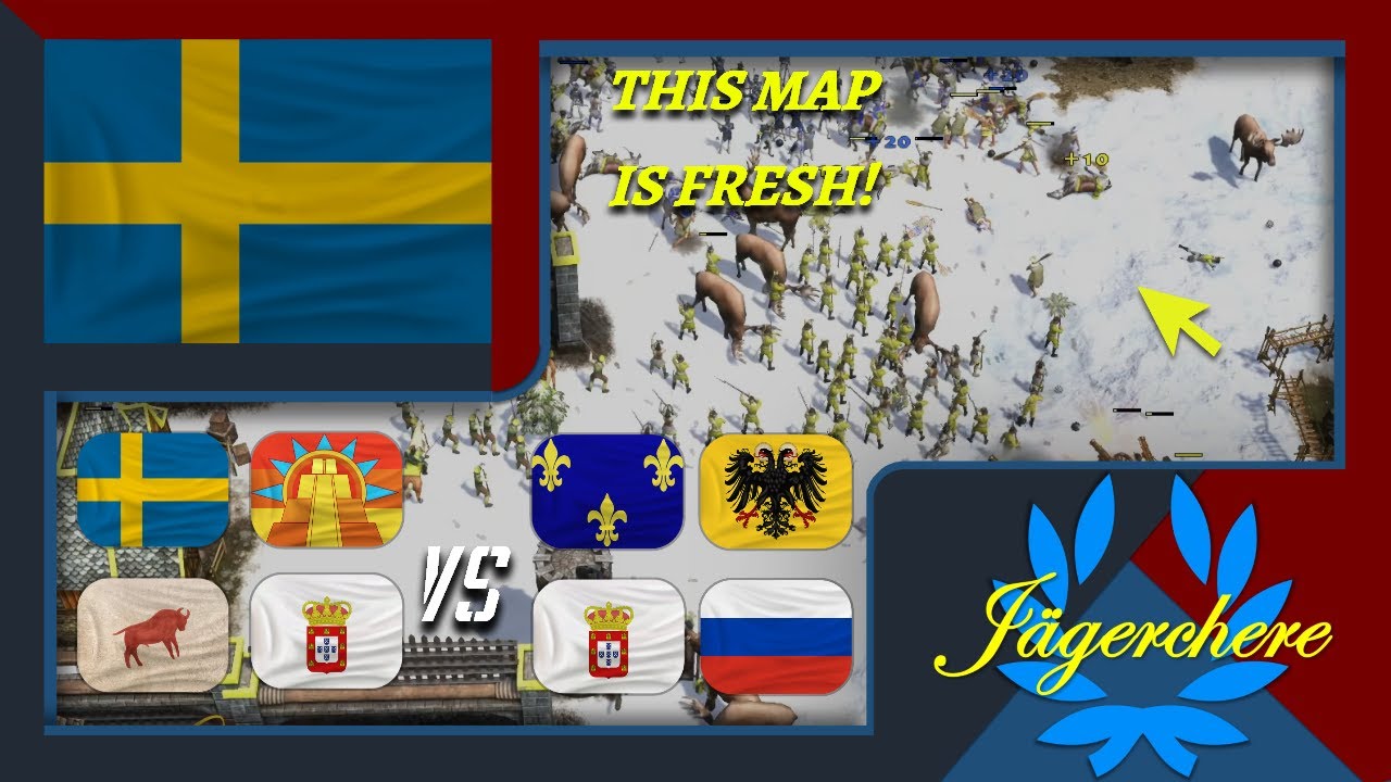 THE NEW TREATY MAP! | 3v3 Treaty with Sweden | AOE III: DE