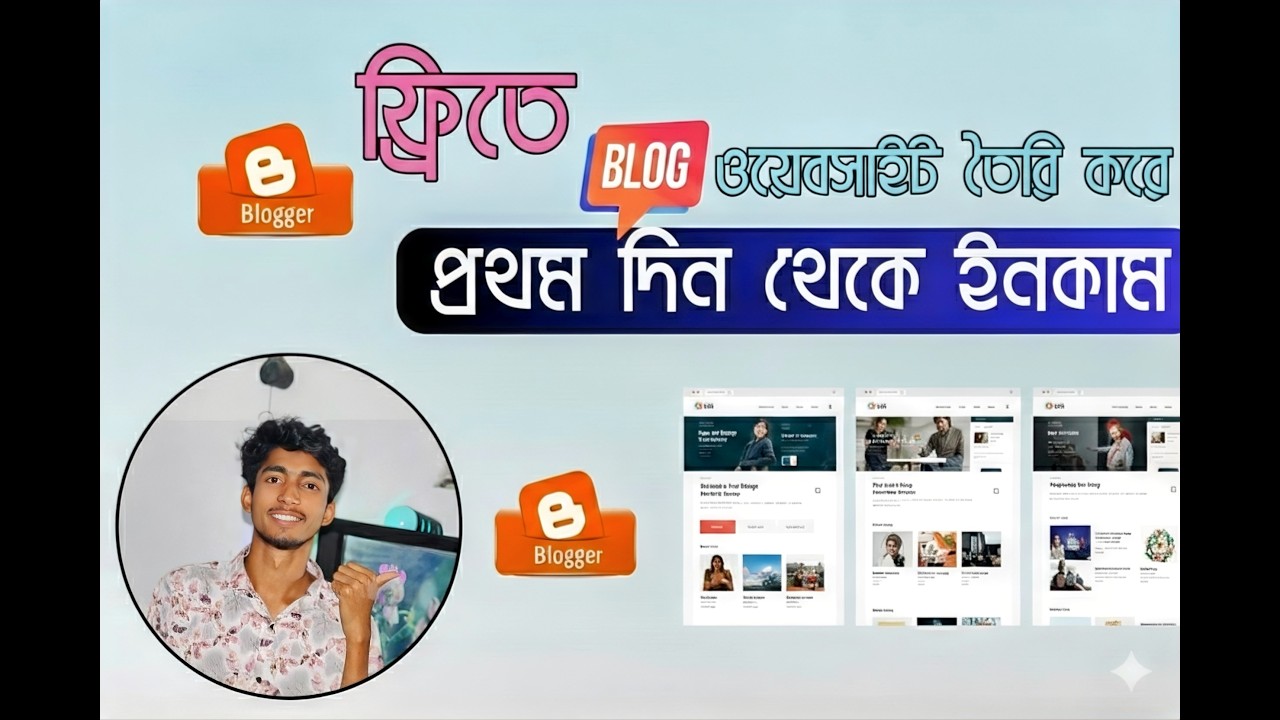 ব্লগস্পট দিয়ে নিউজ পোর্টাল website তৈরি করে আয় করুন (বিনা খরচে) | Blogger News Site Tutorial 2026.