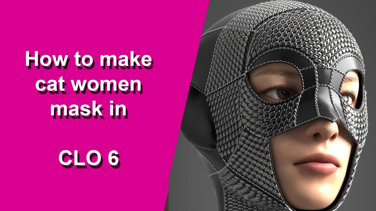 how to make cat women mask in clo6