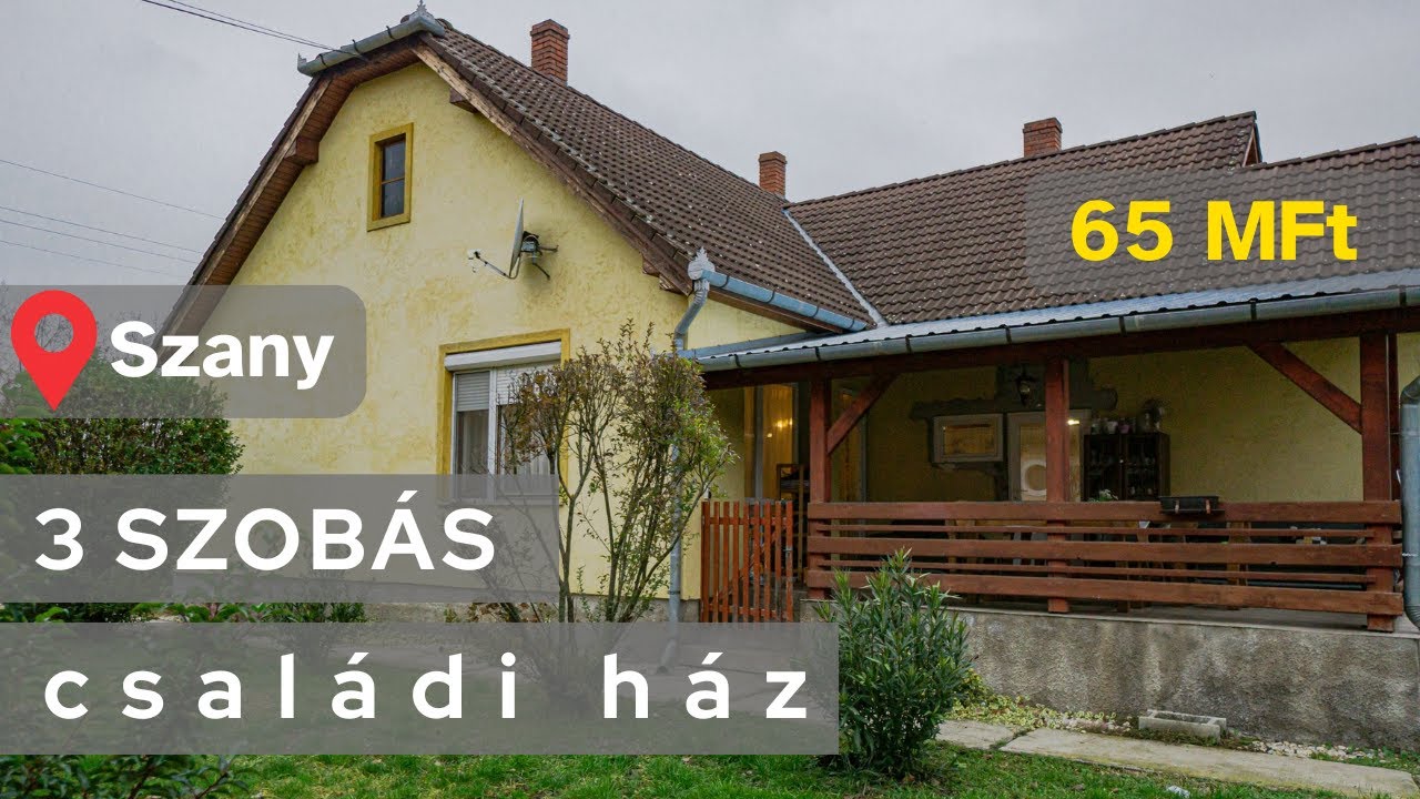 Szany - Kiváló állapotú, 3 hálószobás családi ház ELADÓ
