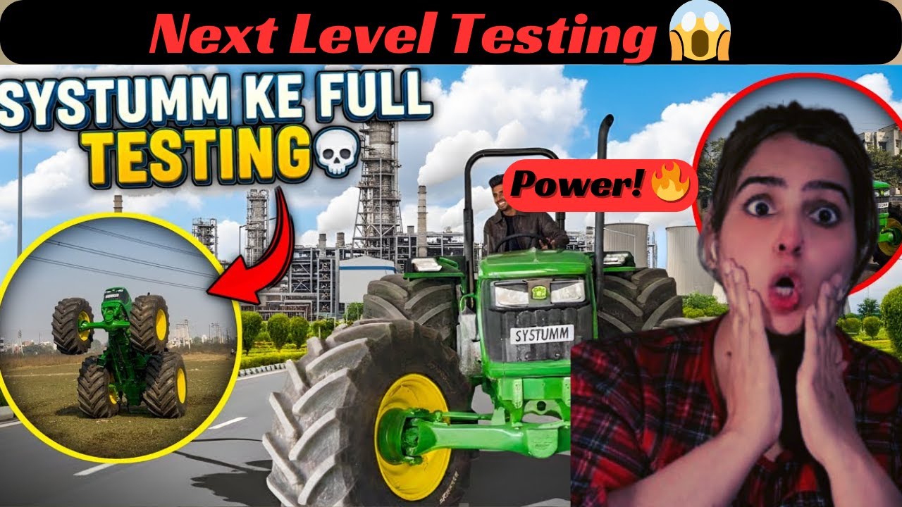 😳Finally आज़ bulldozed में डबले tyre 🛞 डाल दिया || Sonalika rx harrow testing system hang